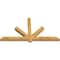 Ekena Millwork Kennewick Rough Sawn Timber Gable Bracket, Western Red Cedar, 72"W x 39"H x 4"D x 4"F, 13/12 Pitch GBW072X39X0404KEN00RWR - alternate 4